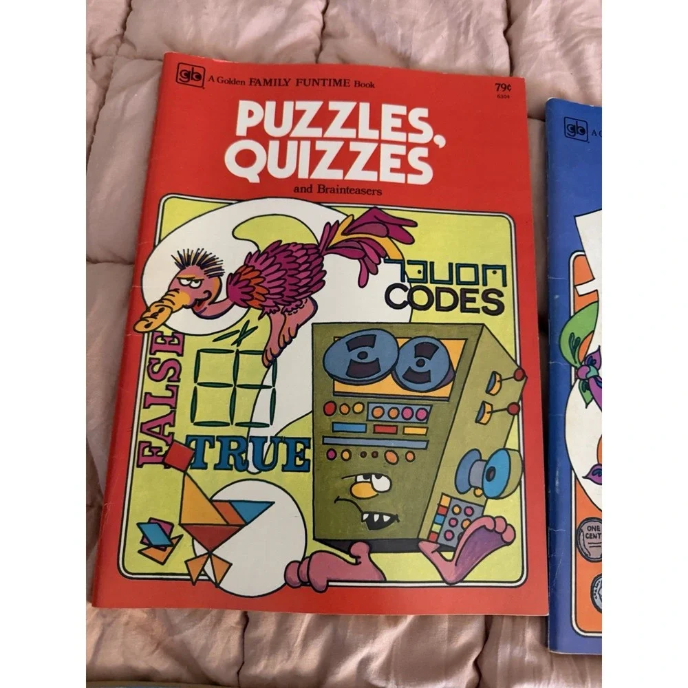 Rare Vintage 6 Golden Family Funtime Books Golden Books Read Description